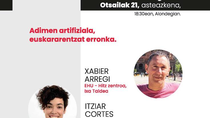 Euskara, bestela ez gara: Adimen artifiziala, euskararentzat erronka