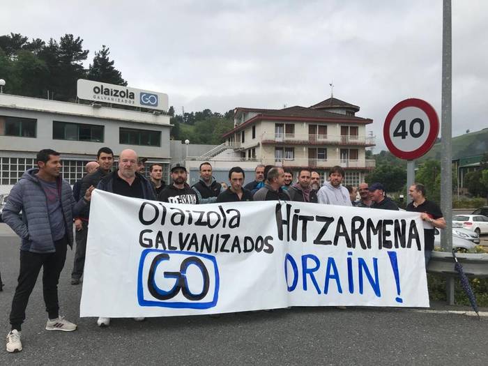 Greba eguna dute Galvanizados Olaizola enpresan