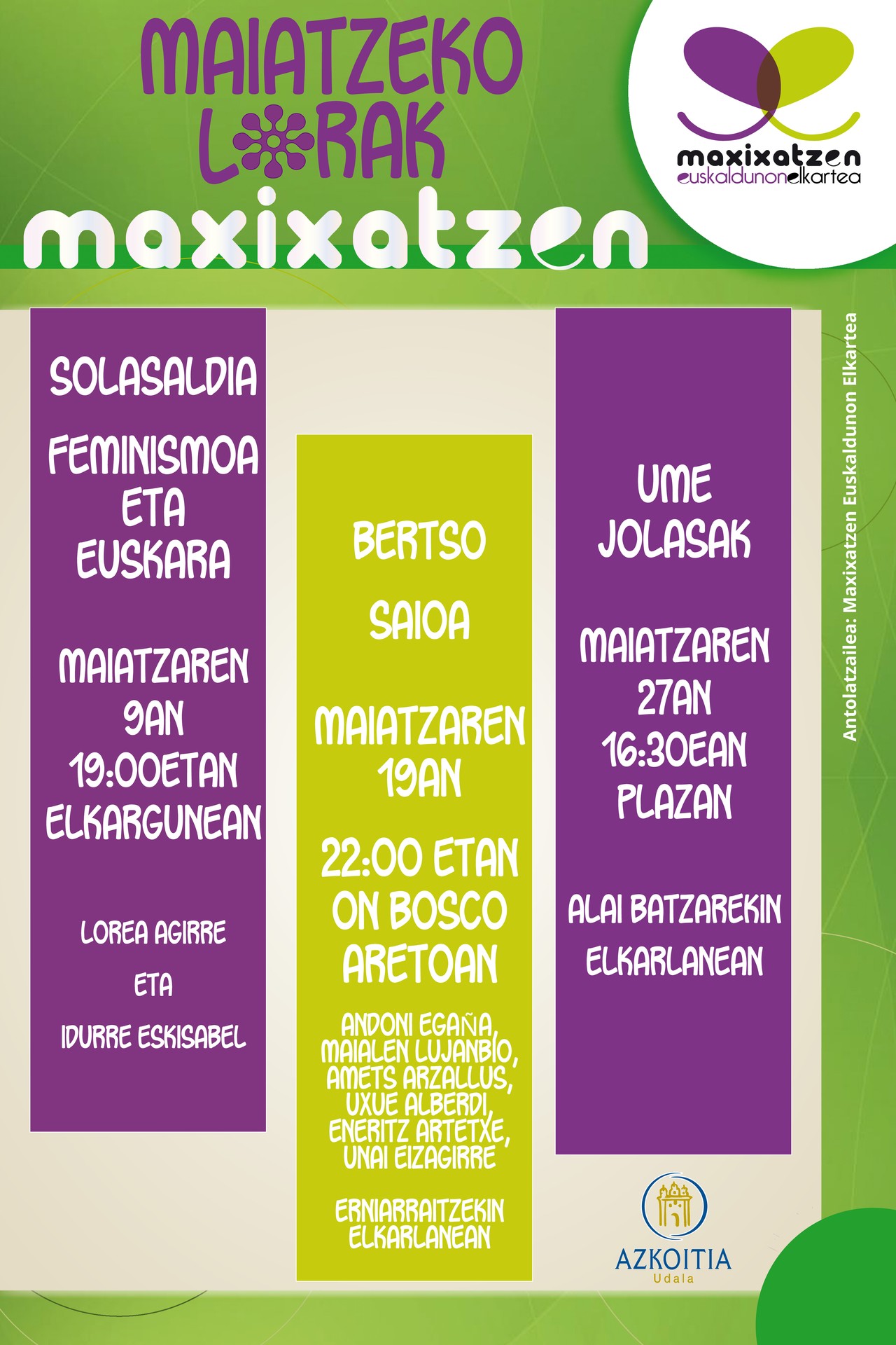 Hasi dira aurtengo Maiatzeko Lorak 