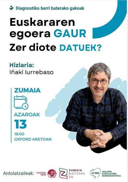 Hitzaldia: 'Euskararen egoera gaur. Zer diote datuek?'