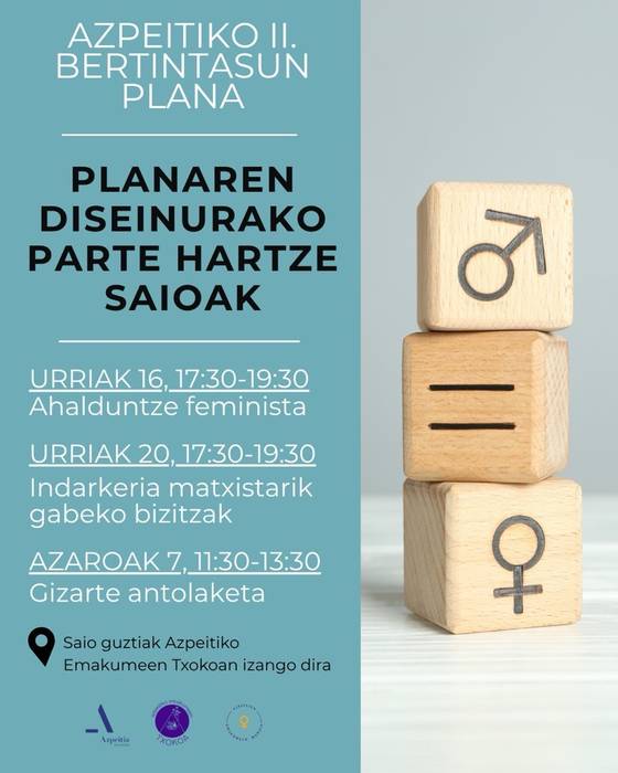Berdintasun Plana osatzeko saio irekia
