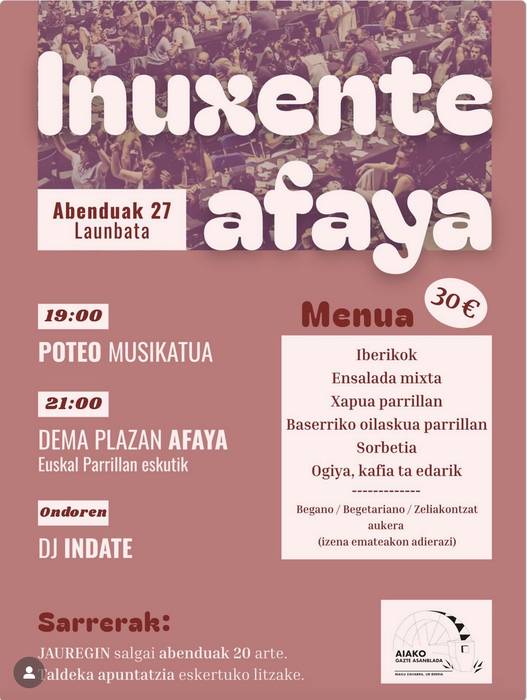 Jaiak: Inozenteen Eguneko afaria, Aian