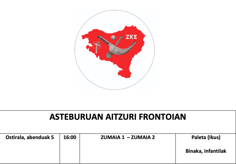 Aste honetako pilota partidak