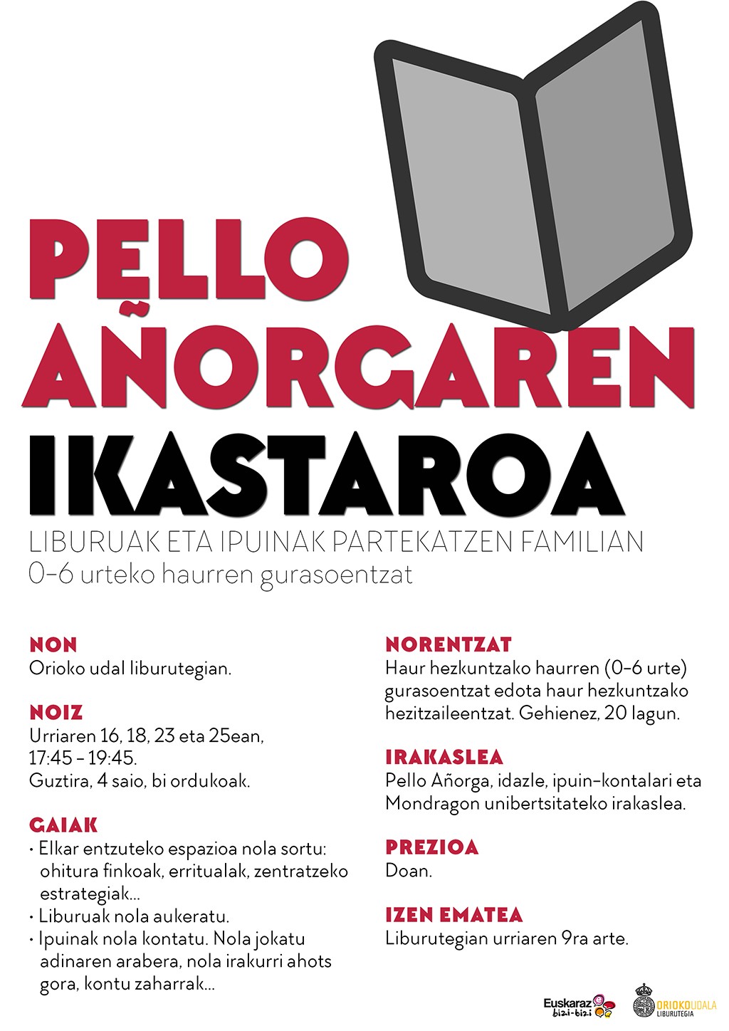 Pello Añorgaren ikastaroa