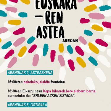 Euskararen Astea: Kepa Iribarren' Erleen azken ziztada' liburuaren aurkezpena