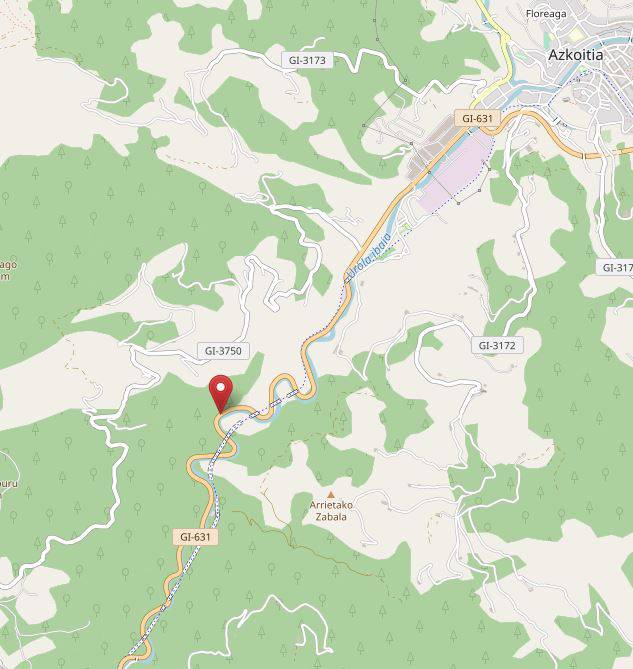 Auto istripua izan da Azkoitia eta Zumarraga arteko errepidean