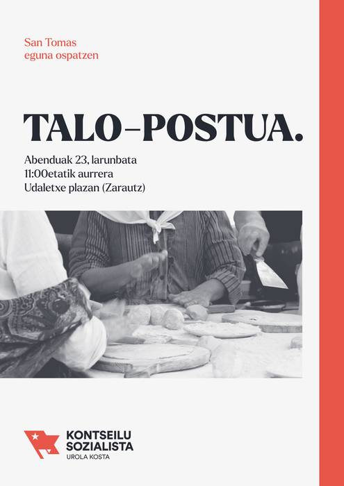 Urola Kostako Kontseilu Sozialistaren talo postua