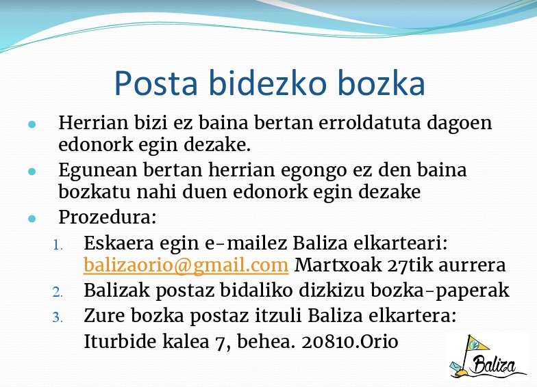 Maiatzaren 7an bozkatzera goaz! 