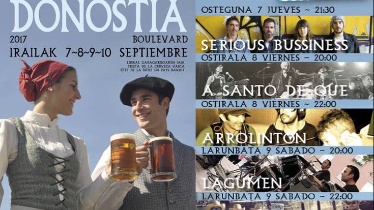 Serious Business eta A Santo de Que taldeek Donostiako garagardo azokan joko dute