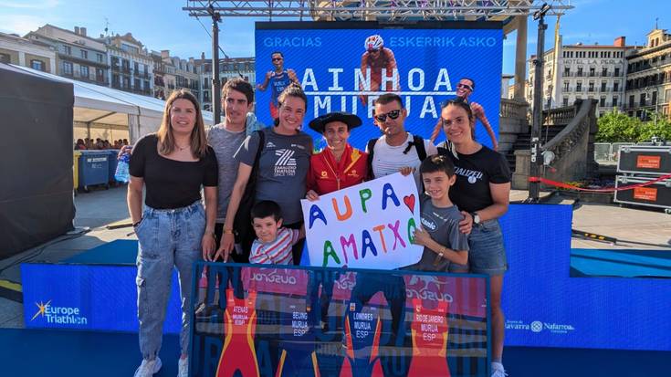 Distantzia erdiko Europako Triatloi Txapelketan bosgarren egin dute Julen Lopetegik eta Ainhoa Muruak