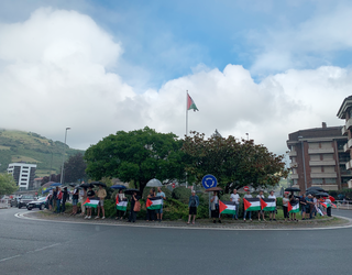 Euritan ere Palestinari elkartasuna adierazi diote