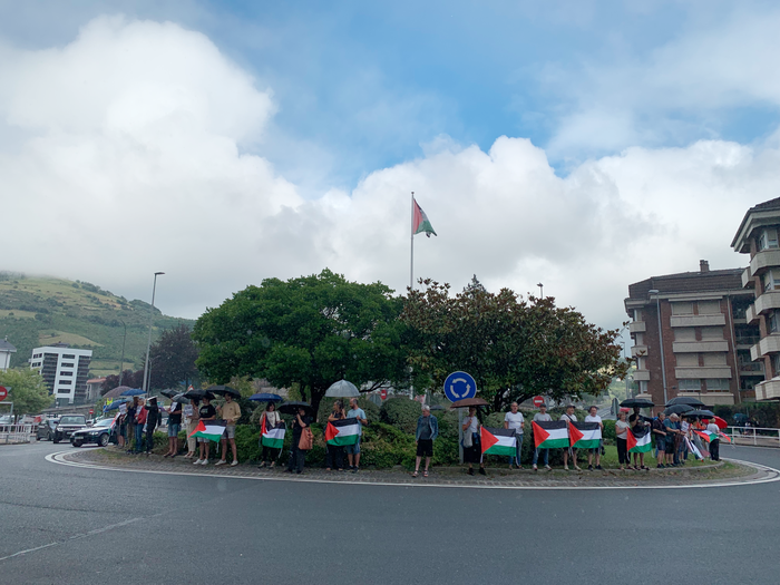 Euritan ere Palestinari elkartasuna adierazi diote