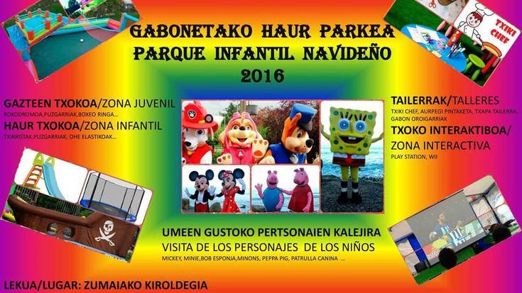 Gabonetako haur parkea jarriko da astearte eta asteazkenean Lubakin