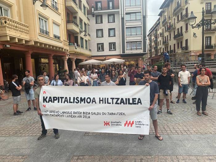 Asteazkenean izandako lan istripua salatu du Kontseilu Sozialistak