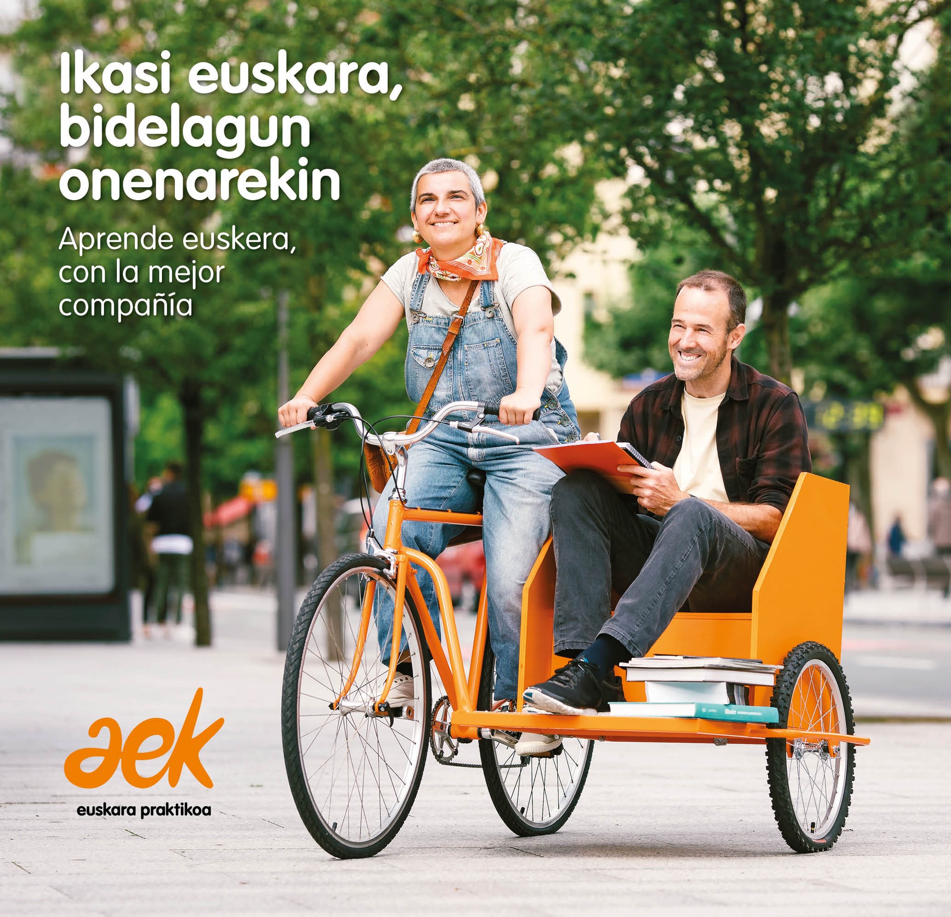 Ikasi euskara, bidelagun onenarekin