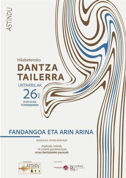 Astinduren dantza tailerra: fandangoa eta arin arina