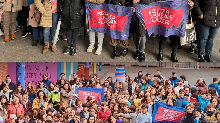 Orioko ikastetxeetan ere indarkeria matxista gaitzetsi dute