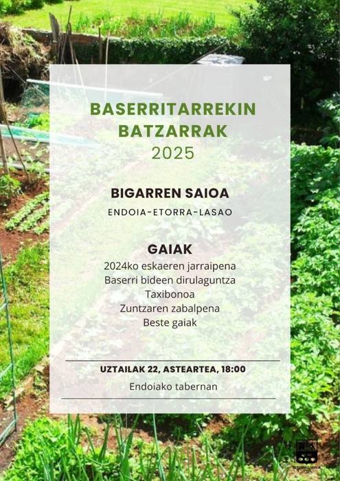 Baserritarrekin batzarra