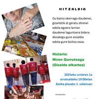 Hitzaldia: 'Boluntariotza gaur egungo gizartean'