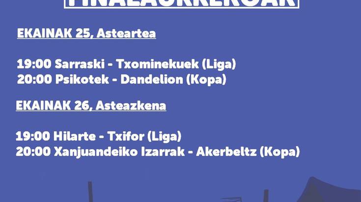 Sare Futbito Txapelketako finalerdiak