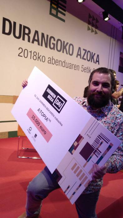 Durangoko Sormen Bekaren irabazleetako bat da Galder Gonzalez