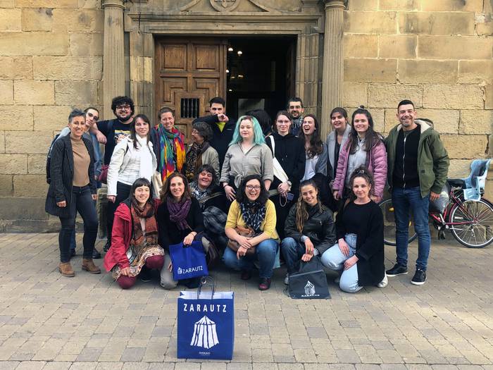 Erasmus+ Gazteria taldeari harrera egin dio udalak