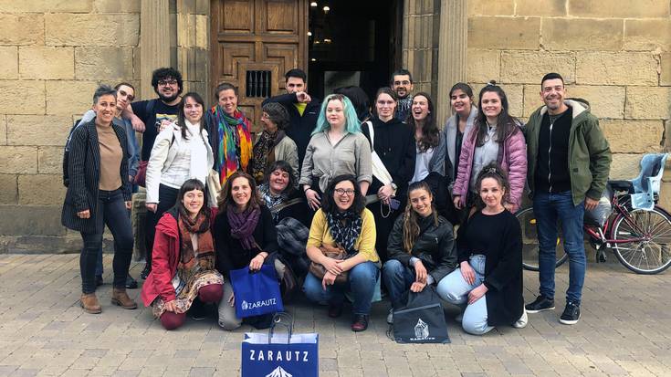 Erasmus+ Gazteria taldeari harrera egin dio udalak