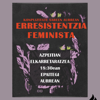 Elkarretaratzea: 'Indarkeria matxisten aurka, erresistentzia feminista!'