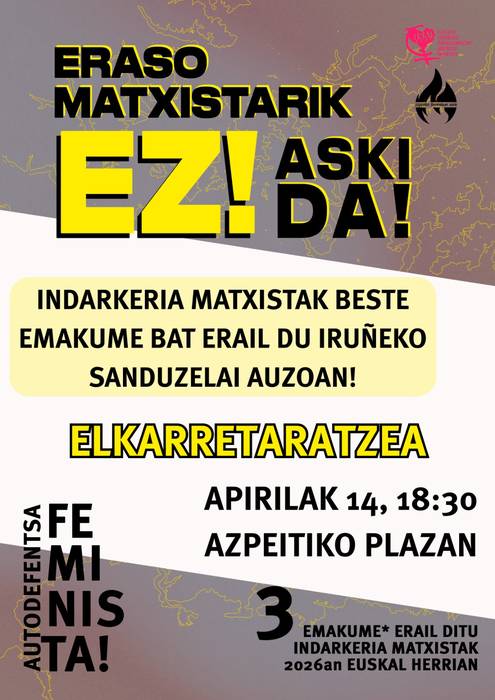 Elkarretaratzea: 'Eraso matxistarik ez! Aski da'