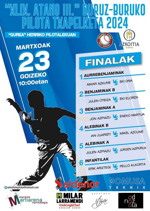 XLIX. Atano III buruz buruzko pilota txapelketaren finalak