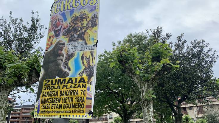 Larunbatera arte egongo da zirkoa Urola plazan