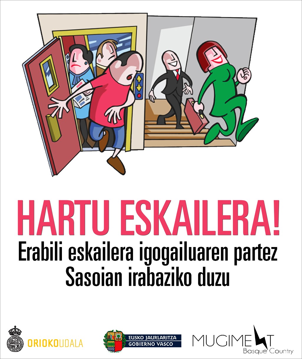 Kartelak: 'Hartu eskailera!' kanpaina