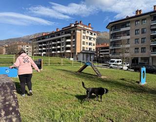 Trenbidearen Zumardiako txakur parkea jolasez hornitu du udalak