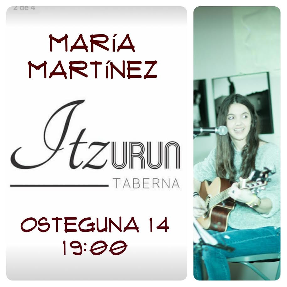 Maria Martinezen kontzertua bihar Itzurun tabernan