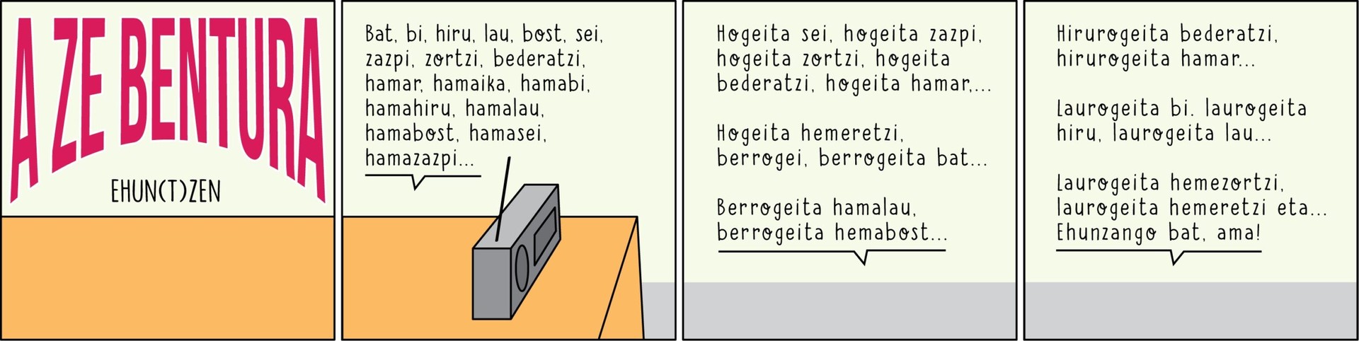 'Ehun(t)zen', Enoken gaurko zintan
