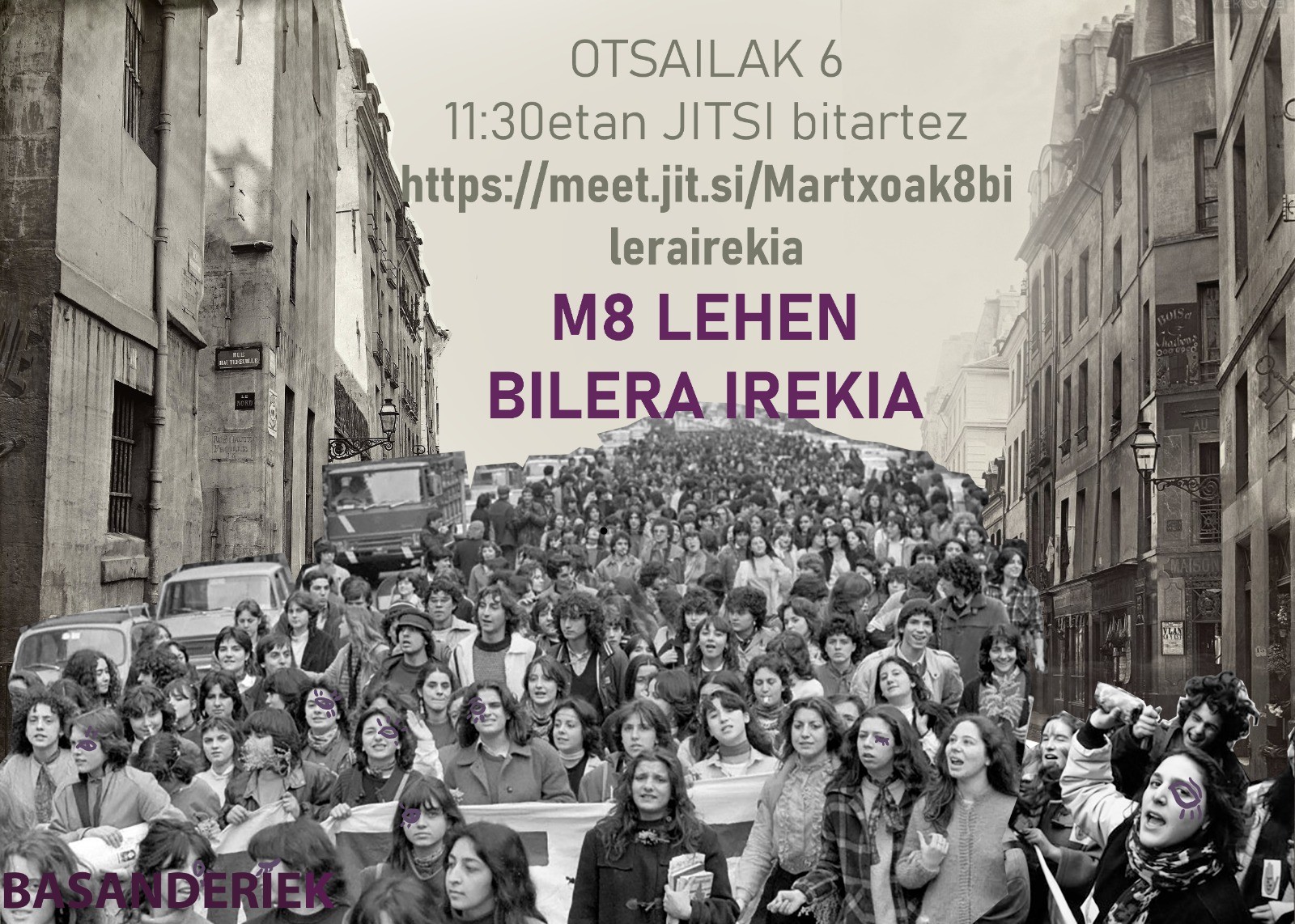 Martxoaren 8a antolatzeko bilera irekia izango da bihar