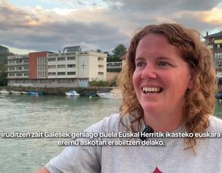 Hizkuntza gutxituen aldeko aldarri ozena egin dute galestarrek Orion