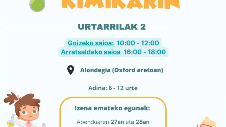 Kimikarin kimika tailerrak