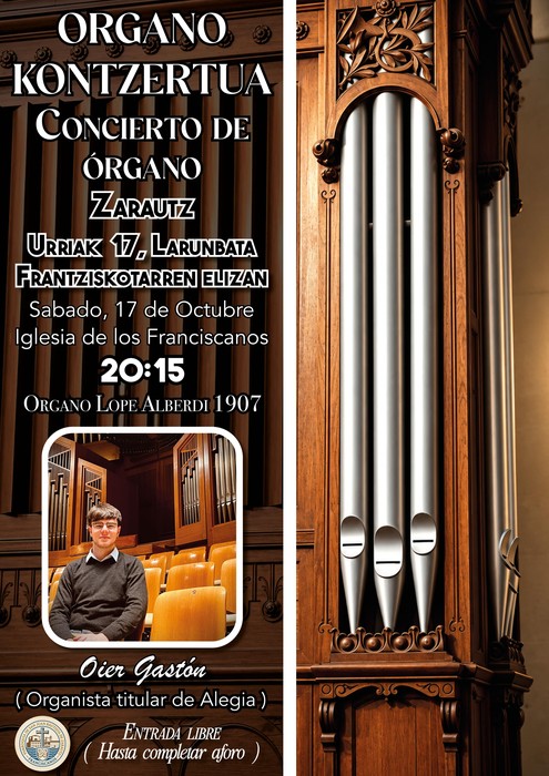 Kontzertua: Oier Gaston organista