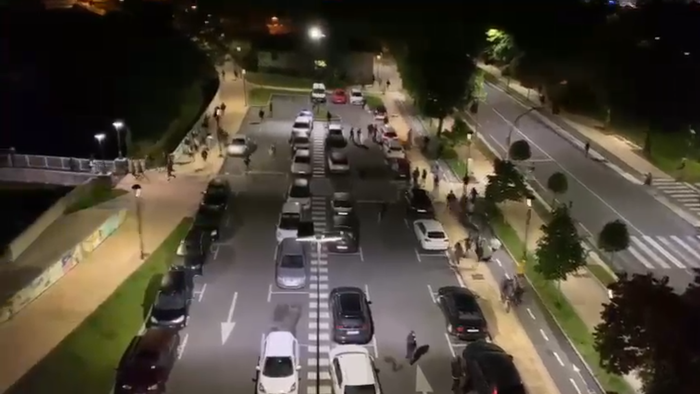 Lau atxilotu, bart Azpeitian izandako istiluetan