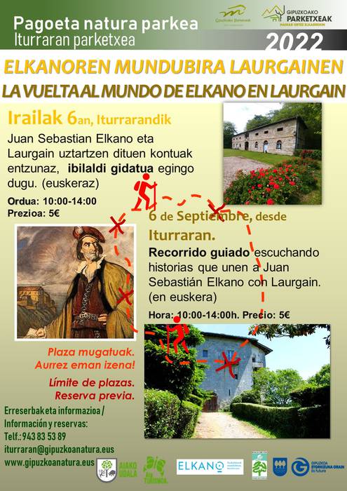 'Elkanoren mundubira Laurgainen' ibilaldi gidatua