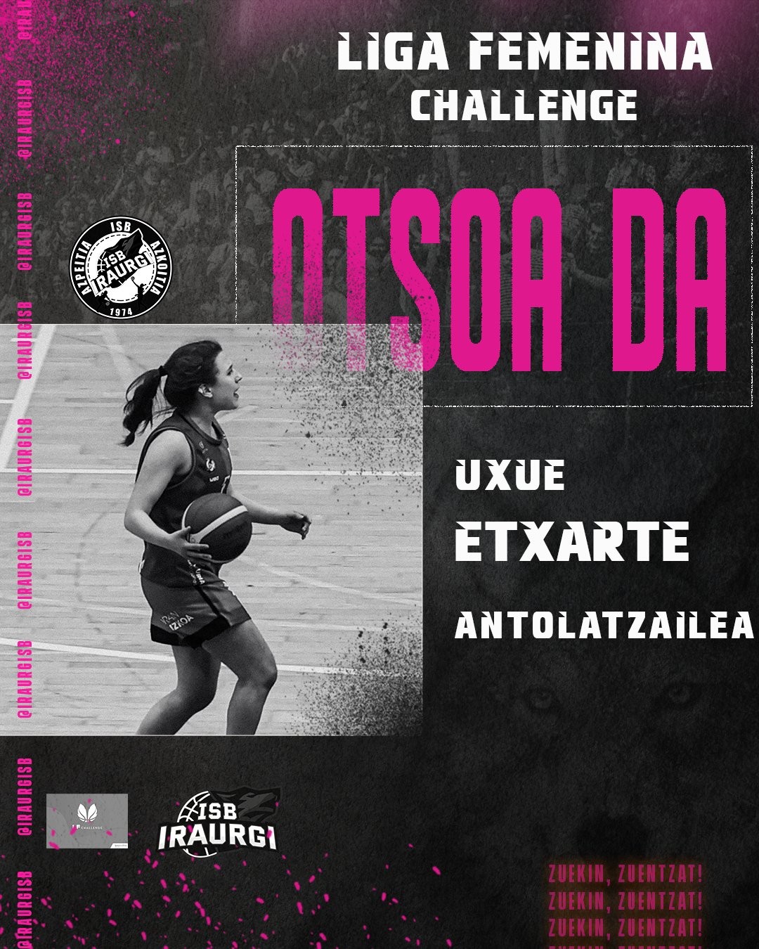 Uxue Etxarte joko antolatzaileak Azkoitia-Azpeitia ISB taldean jarraituko du