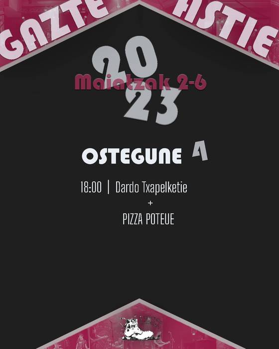 Gazte Astea: Dardo txapelketa eta pizza poteoa
