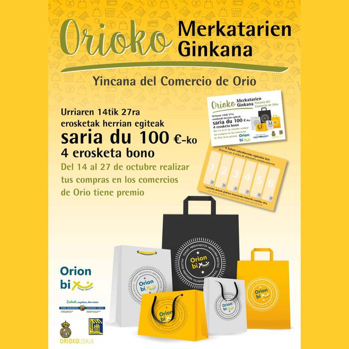 Orioko Merkatarien Ginkana martxan izango da hilaren 27ra arte