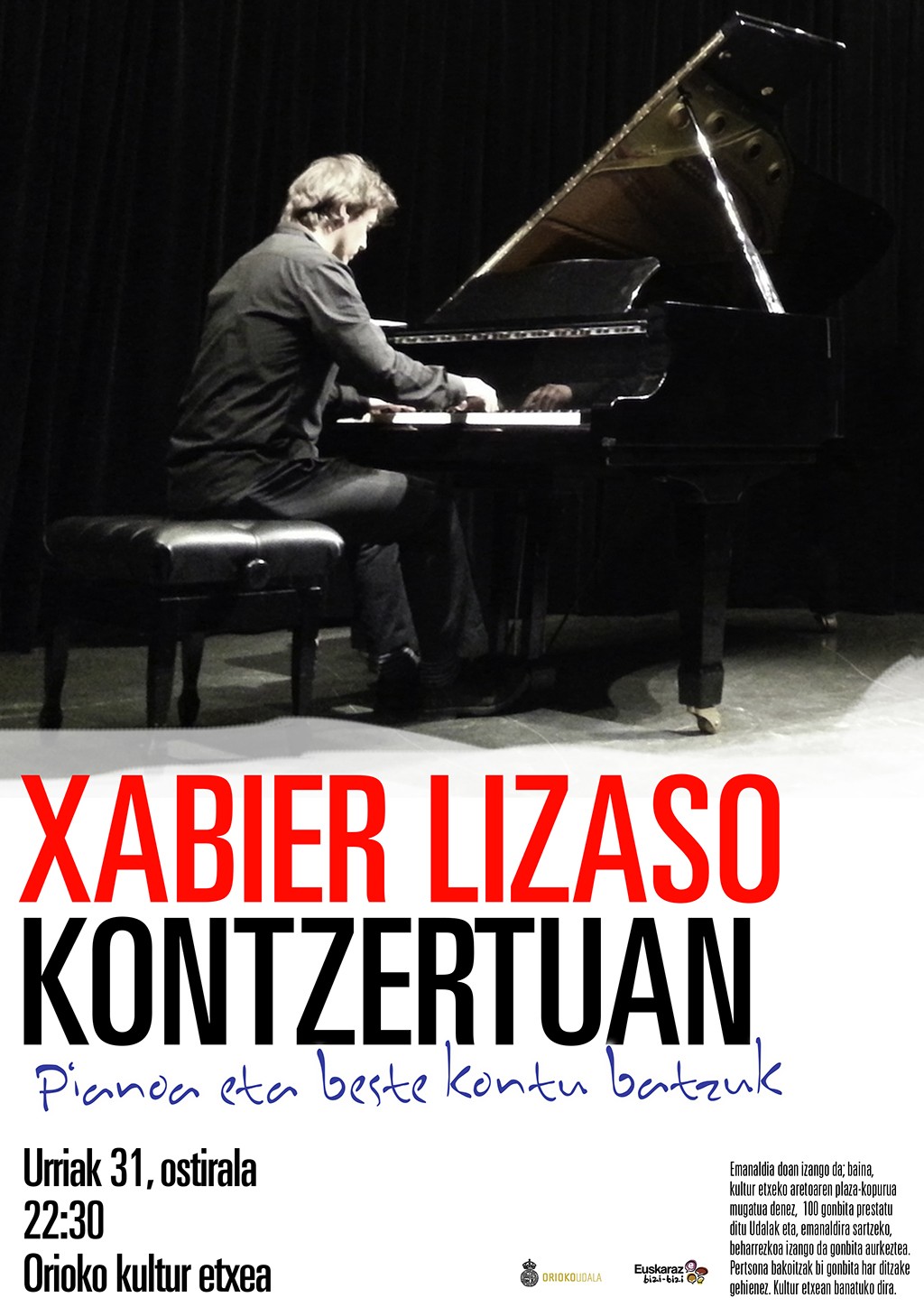 Kartelak: Xabier Lizasoren piano-kontzertua