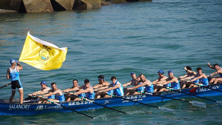 Zarautzentzat ohoreak gaurko arraun jardunaldian