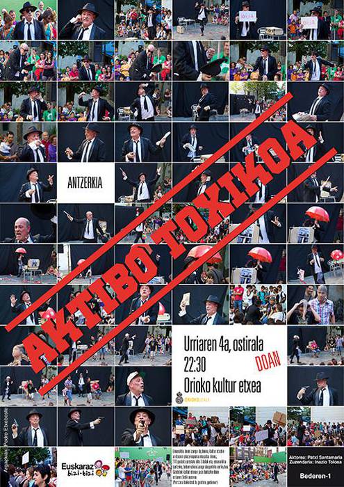 Patxi Santamariaren "Aktibo toxikoa" lana ostiral honetan Kultur Etxean
