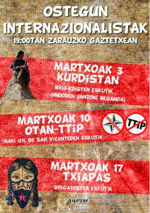 NATO-TTIP buruzko hitzaldia eskainiko dute ostegunean, Putzuzulon