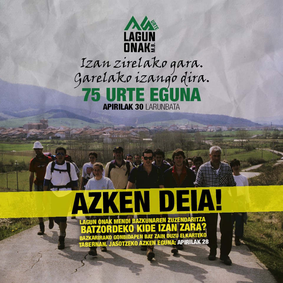 Osteguna da bazkarirako gonbidapenak jasotzeko azken eguna