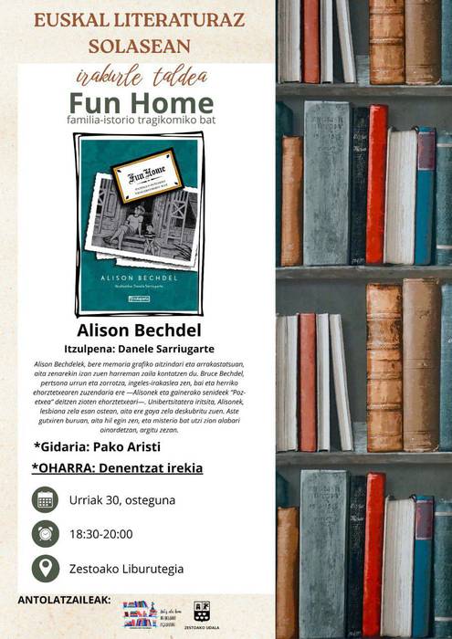 Irakurle taldea: 'Fun Home', Alison Bechdelen liburuaz